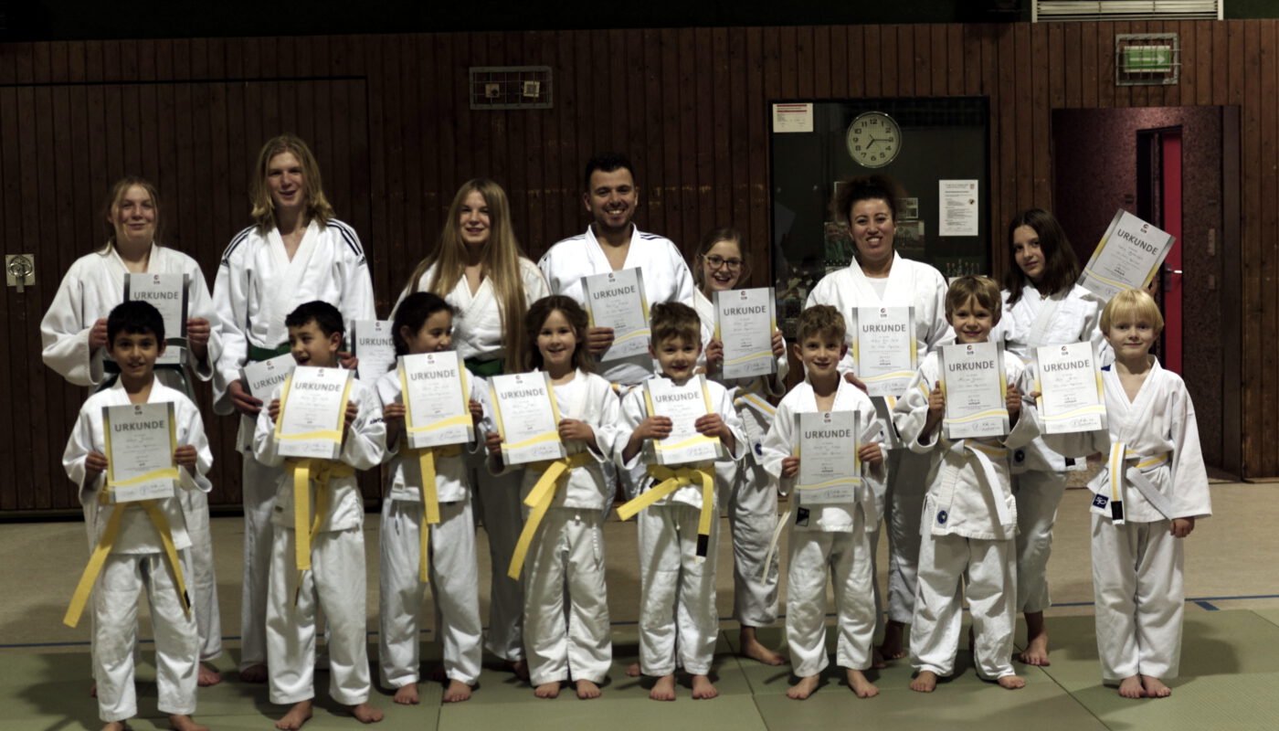 Gürtelprüfung November 2021 im Judo – Kinder, Jugendliche und Erwachsene